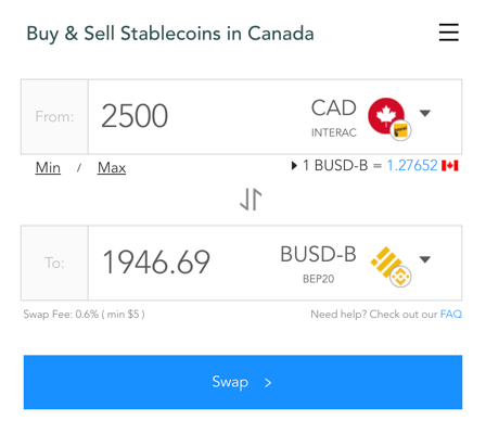 PayTrie Buy Stablecoins